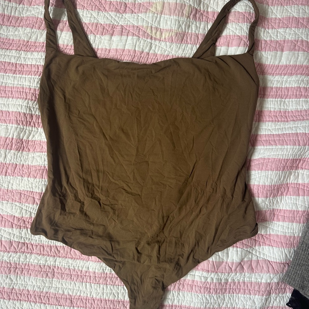 SKIMS Brown Bodysuit